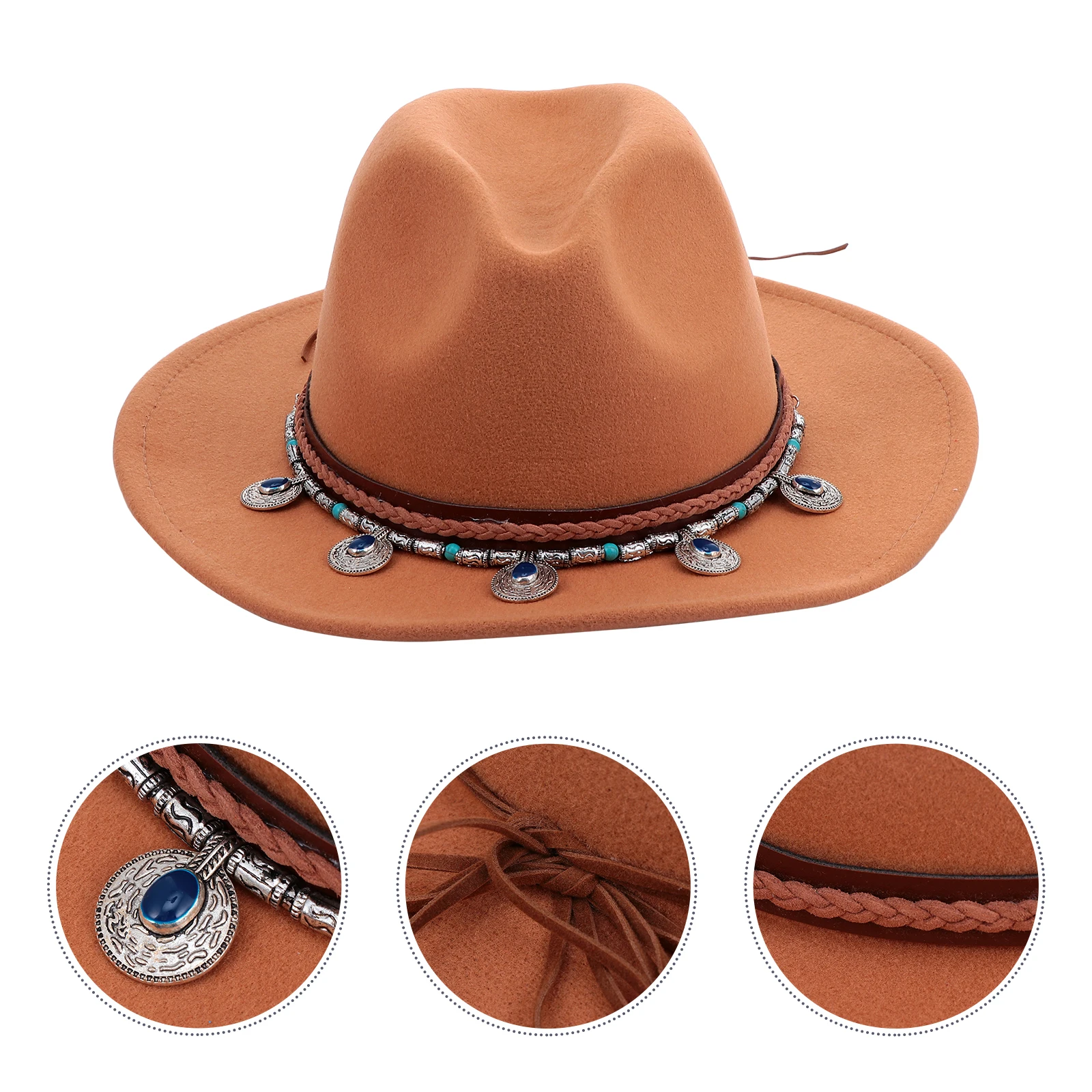 

Retro Woolen Hat Ladies Cap Fashion Flat edge British Style Classic Vintage Fedora Women Jazz Hat Comfortable Breathable Party