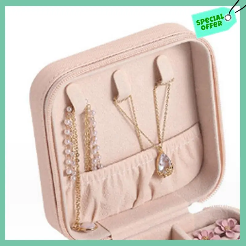 

Sturdy Personalized Jewelry Box With Beautiful Fresh Flowers,Ideal Gift For Women And Girls, Travel-Friendly Storage Box
