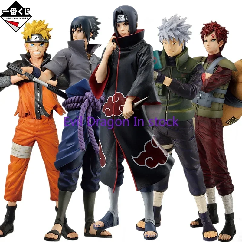 

NARUTO Original BANDAI Ichiban Kuji Naruto Gaara Uchiha Itachi Uchiha Sasuke Anime Figure Collectible Model Gifts In Stock