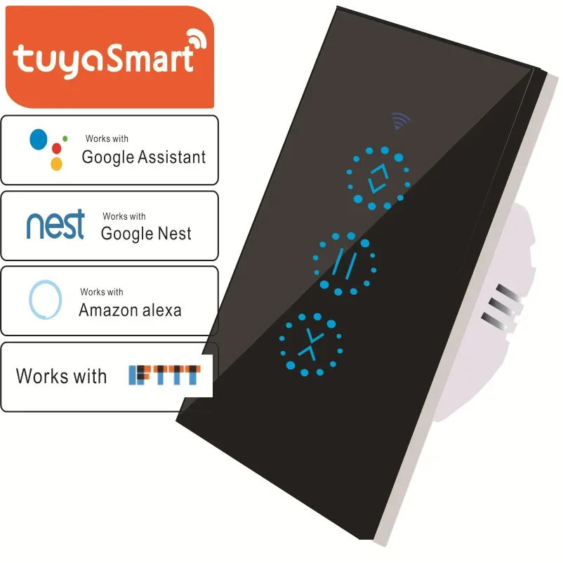 

США Tuya WIFI умный переключатель для штор умный WIFI сенсорный пульт дистанционного управления электрический переключатель для гаражных ворот