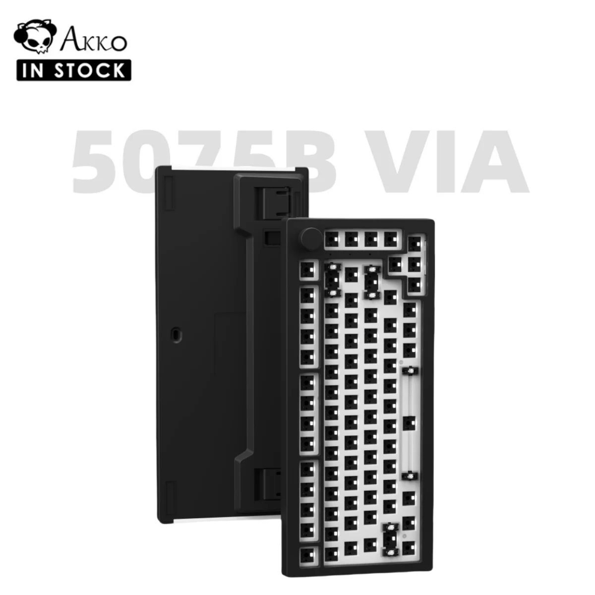 

Akko 5075B VIA Kit 75% RGB 3/5 Pins Hot Swap Проводная/2.4G/BT 5.0 Беспроводная пользовательская механическая игровая клавиатура с прокладкой ручки