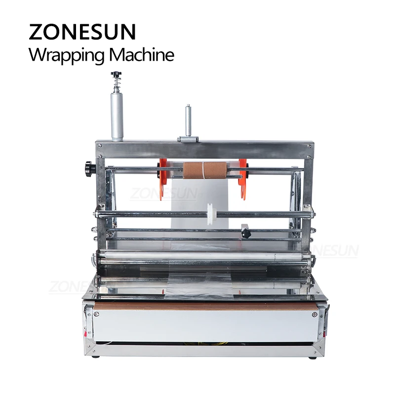 ZONESUN ZS-ACW88 دليل السجائر بوكر صندوق بوب فيلم السلوفان الحرارة ختم التفاف آلة التعبئة والتغليف
