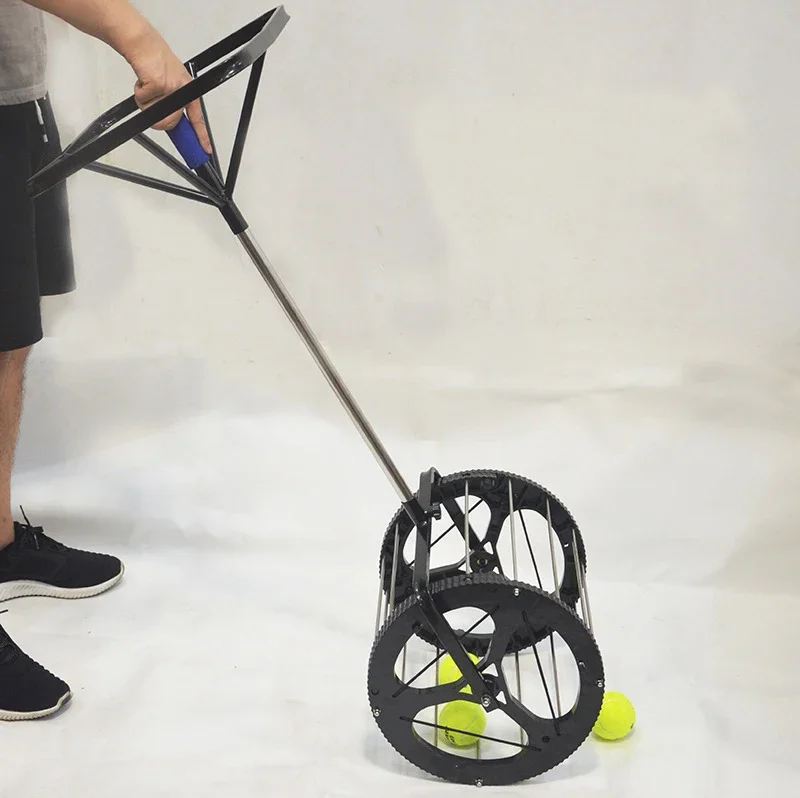 Tennis Club Practical Storage Tennis Ball Portable Hopper Picker with Wheels