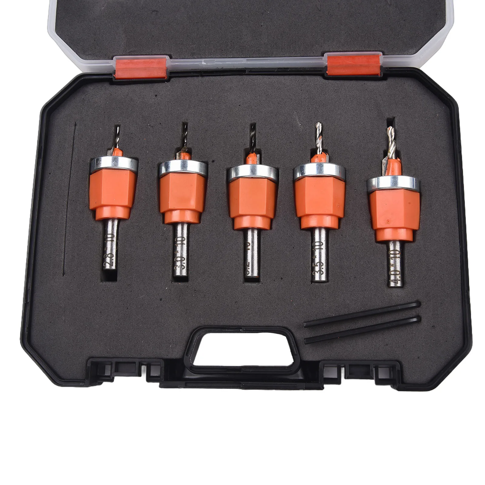 

Bit Carrying Case Countersink Drill Bit Portable Total Length Blade Length Uniform Holes Carrying Case Drill Bit