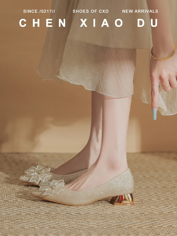 crystalline-wedding-oes-women's-two-way-wear-square-heel-high-heel-bride-oes-faionable-gentle-sle-ballet-flat-glitter