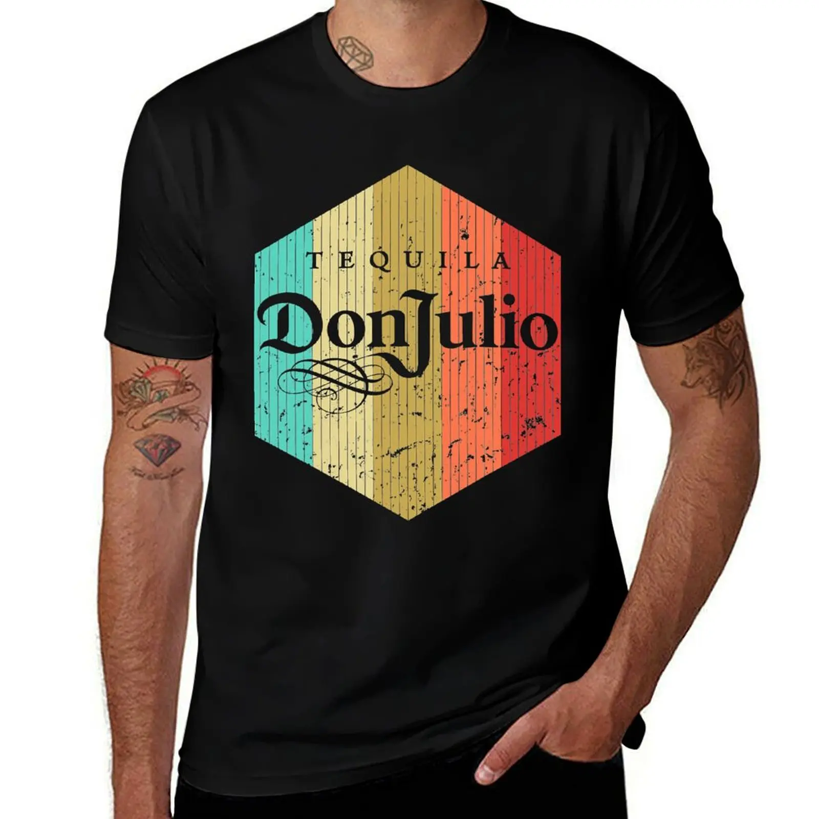 

shirts man brand t graphic tees T-Shirt cotton shirt Love quality high t Tequila man t shirts luxury for Don-Julio Vintage man