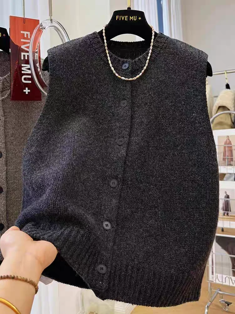 عميق ey محبوك سترة سترة المرأة الخريف الشتاء جديد Sle جولة Ne مفتوحة سترة فضفاضة تناسب اللون لا Sve أعلى #4