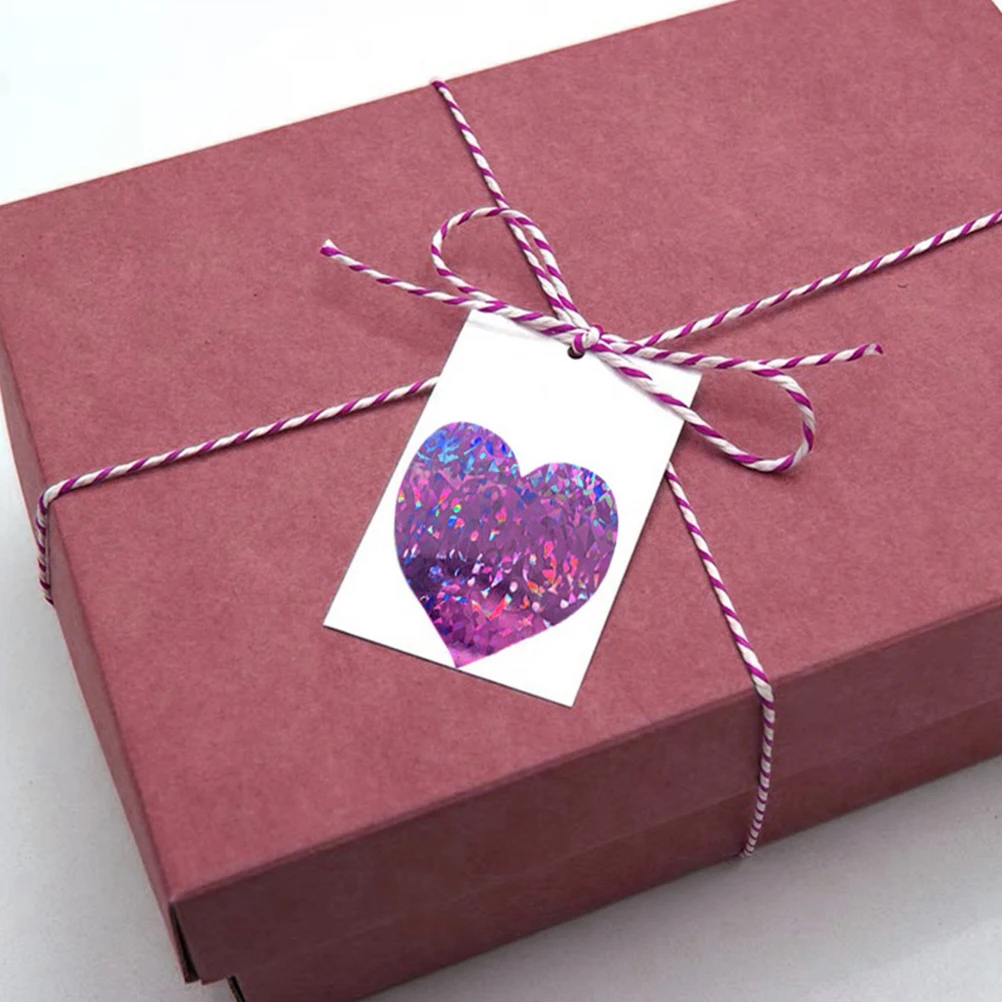 

Heart Sealing Stickers Decorative Paper Labels for Baking Gift Wrapping Safe Eco Friendly Practical Heart Shape Tags