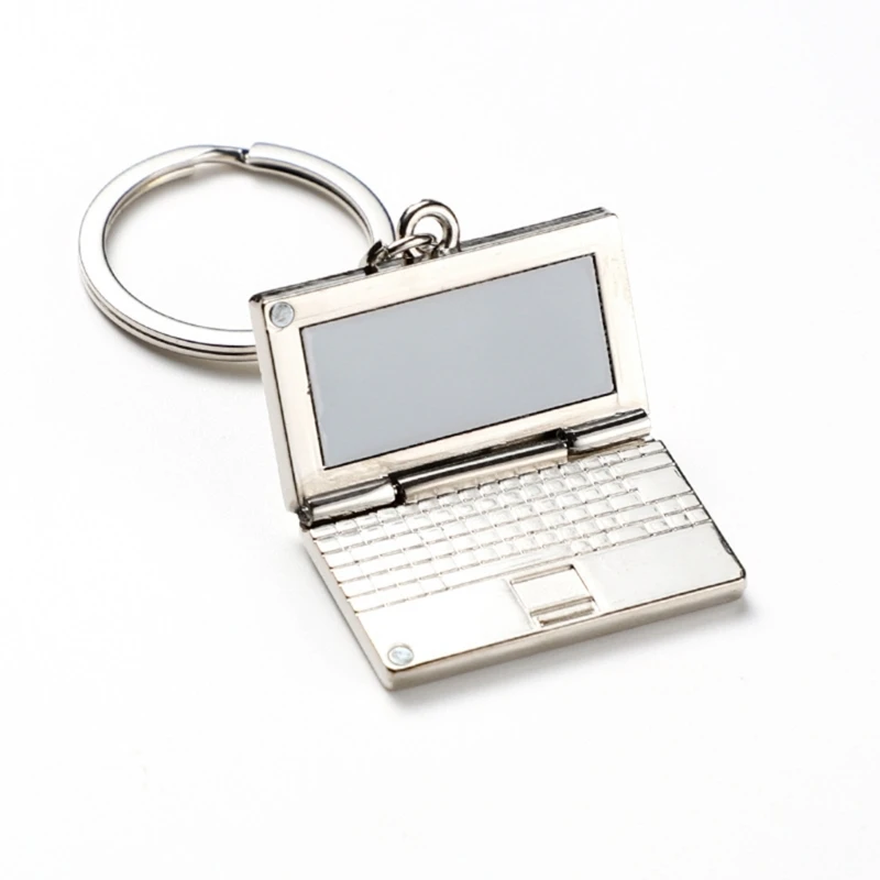 Fashion Metal Keychain Simulation Computer Modeling Personality Bag Accessories Gift Simulation Laptop Keychain Keyring