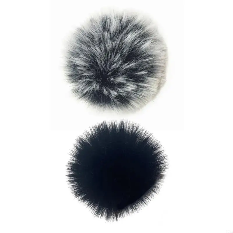 

77HA Outdoor Artificial Furs Wind Lavalier Microphone Cover Windscreen for LARK 150