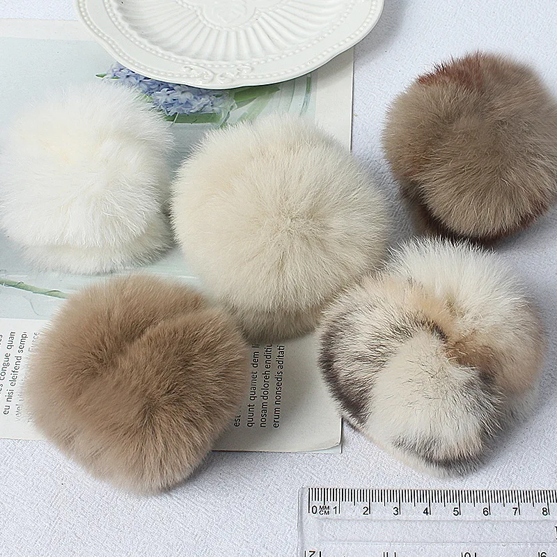 Cute little hairball grab clip, rose rabbit fur grab clip, bangs, autumn and winter Internet celebrity hairpin, small clip