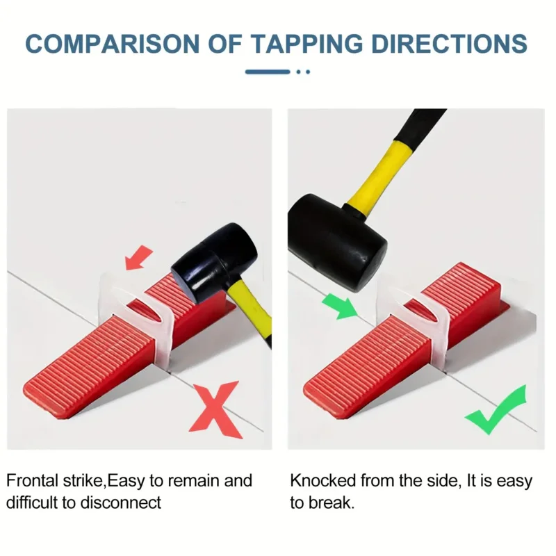 2000 قطعة مقاطع نظام تسوية البلاط مقاطع تسوية البلاط لتقوم بها بنفسك فواصل تسوية البلاط لبلاط السيراميك والحجر الاحترافي
