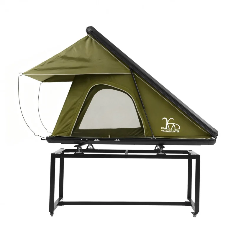 Gray best-selling outdoor car roof aluminum alloy triangular car tent