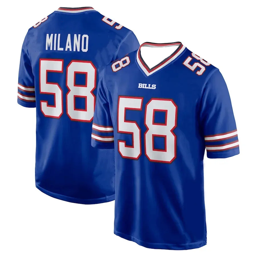 New 2025 American Football Buffalo Bills # 58 3D printed family wearing sports short sleeve summer short sleeve football jersey