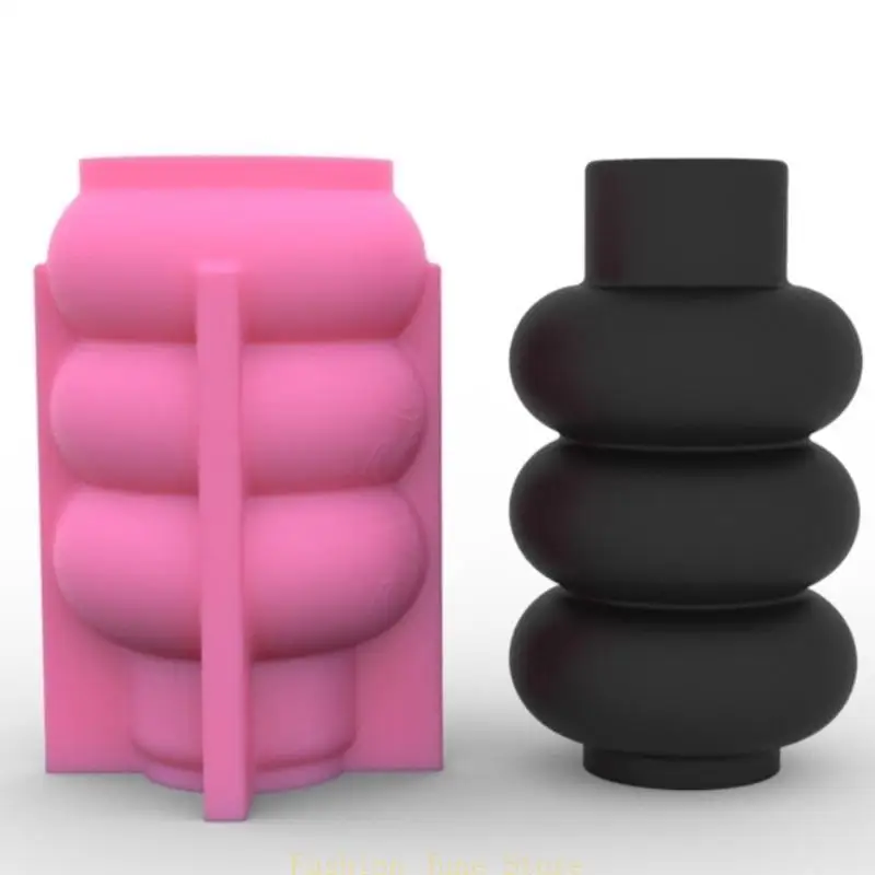 

Resin Vase Silicone Mold Donuts Vase Resin Casting Mold for Makeup Brush Holder Flower Arrangement Vase Ornament Mold