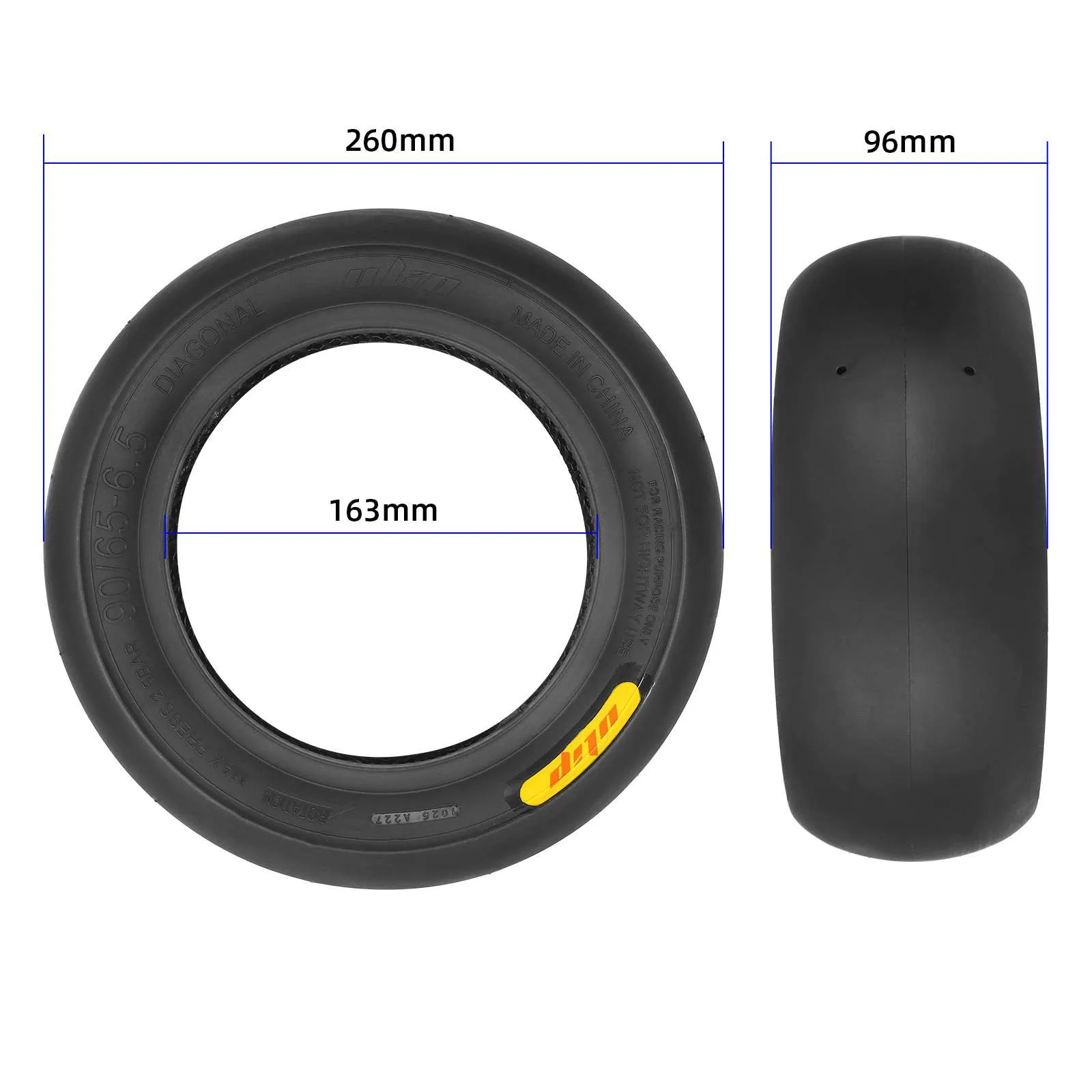 90/65-6.5 Slick Te For Techlife X9 / Nami Burn-e Viper / Motus PRO 11 / KuKirin G4