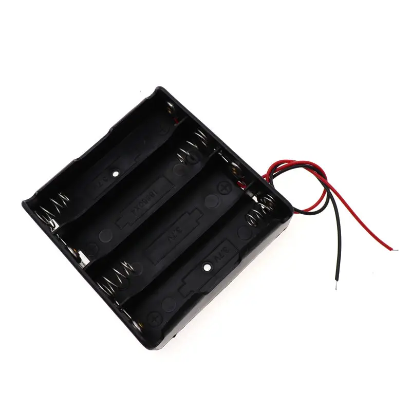 4pcs 18650 Battery Holder with Wire 3.7V/7.4V/11.1V/14.8V 1/2/3/4 18650 Holder Box for 18650 Battery with Connect Lead image 6