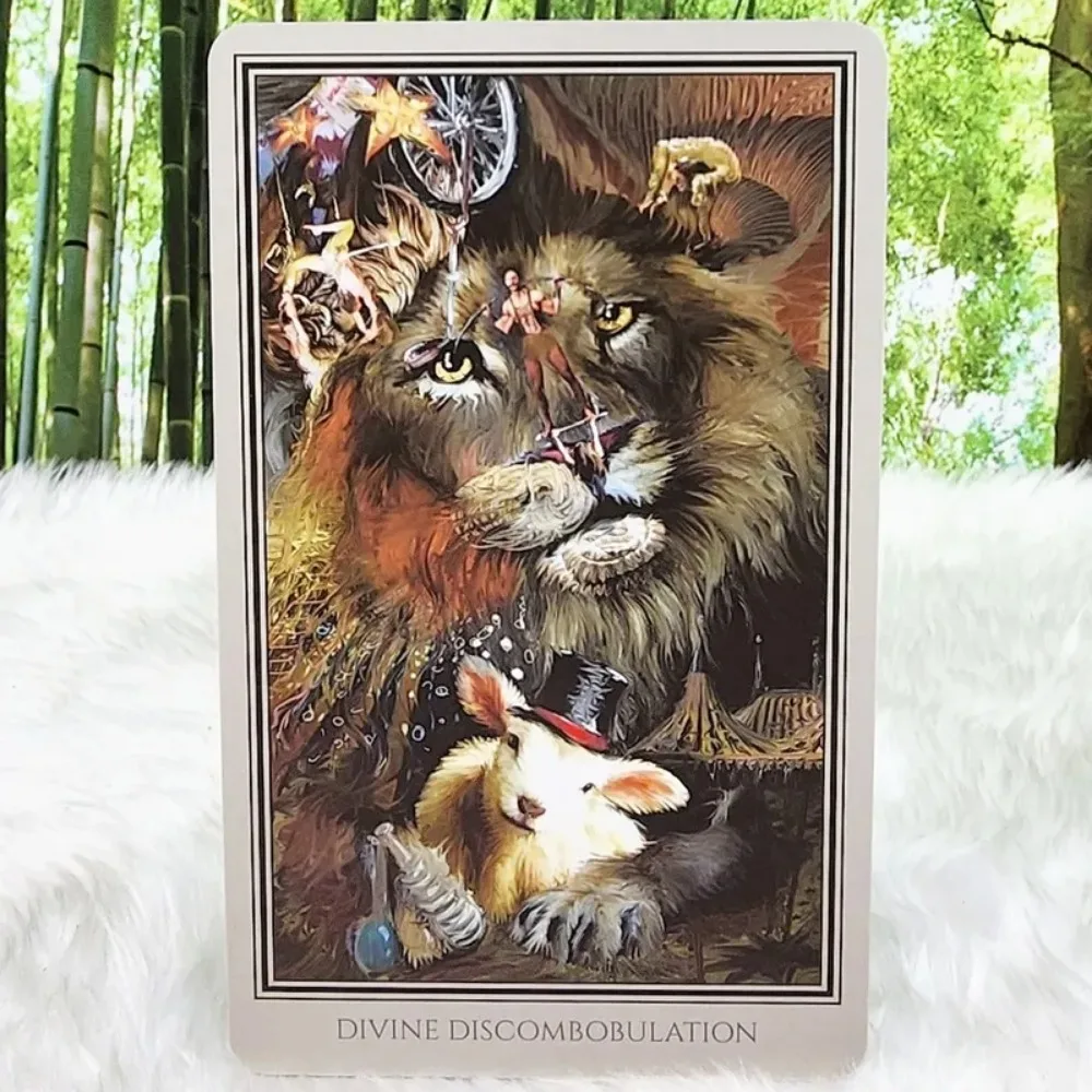 10.4cm X 7.3cm luminoso Humanness Oracle Deck gioco di carte 44-Card Oracle