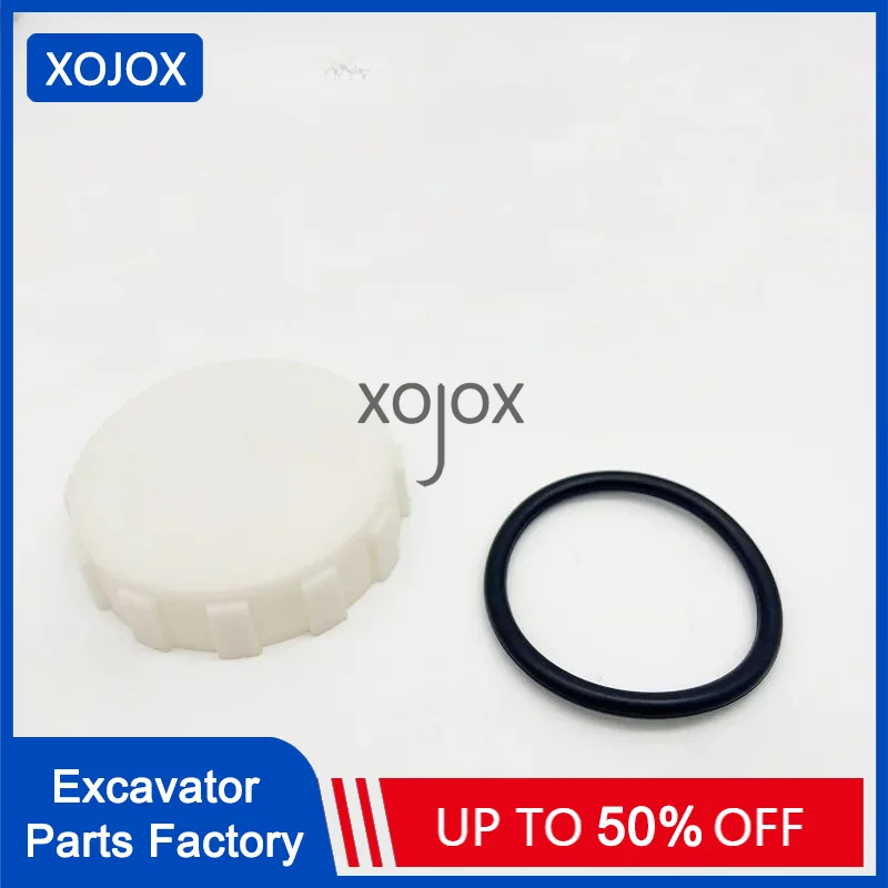 XOJOX For Doosan Daewoo DH DX60 DX150 DX215 DX220 DX225 DX300-7 kettle cover auxiliary water tank cover Excavator Accessories