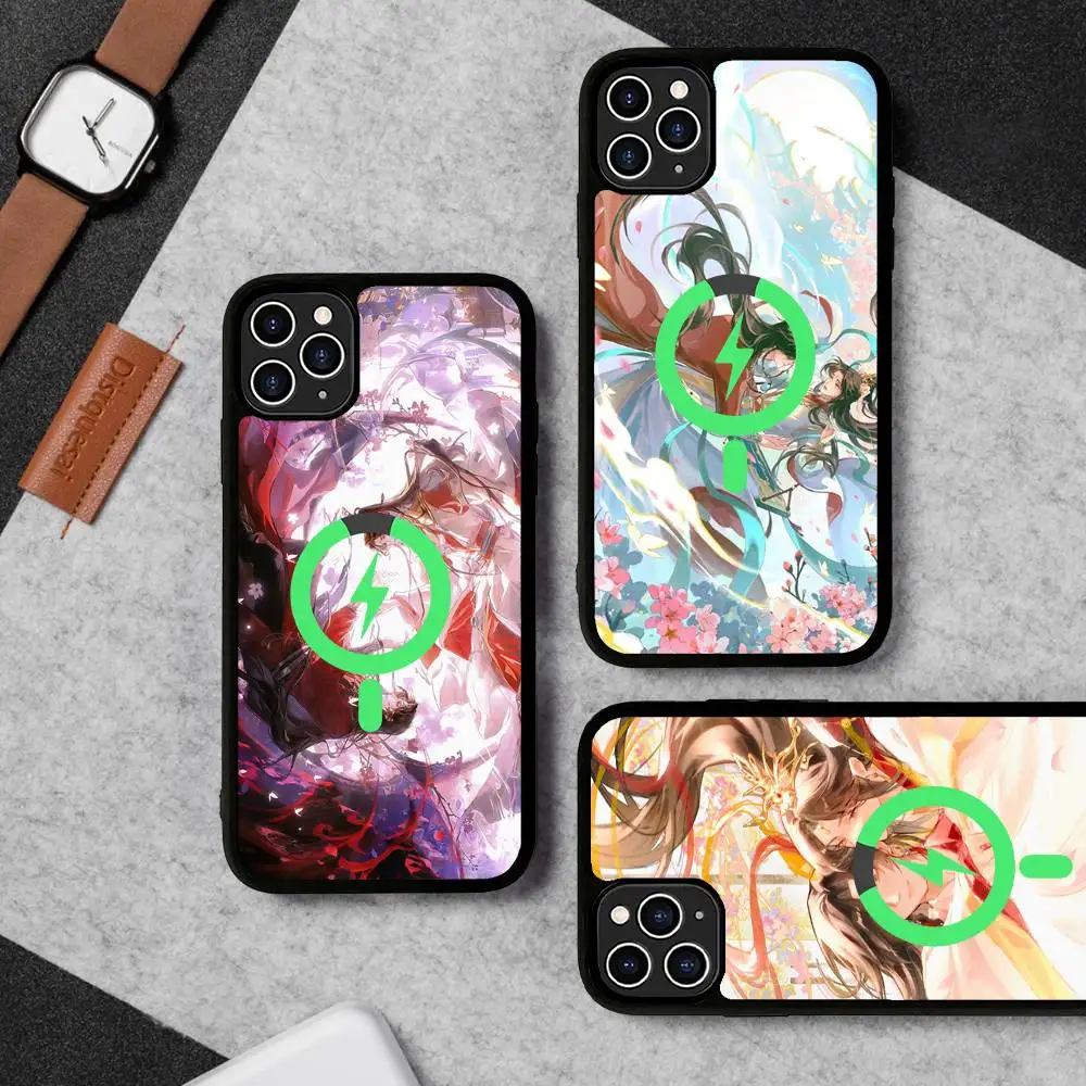

Anime Tian Guan Ci Fu For Magsafe Magnetic Phone Case for iPhone 17 16 pro max 15 Plus 14 13 12 11 Cover