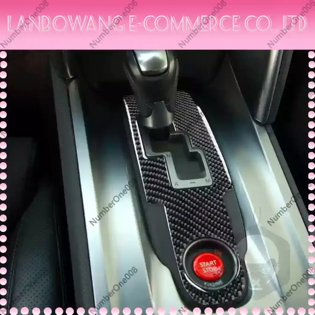 For Nissan GTR R35 2008-2016 Dry Carbon Fiber Center Console Gear Panel Frame Decoration Cover Trim Interior