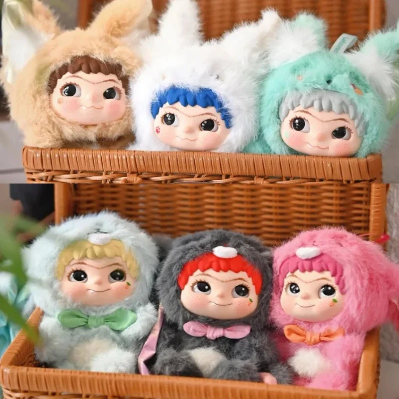 Wakuku raposa & coelho truque tratar caixa cega anime figuras de pelúcia pingente boneca pendurado ornamentos saco acessórios na moda brinquedo presente