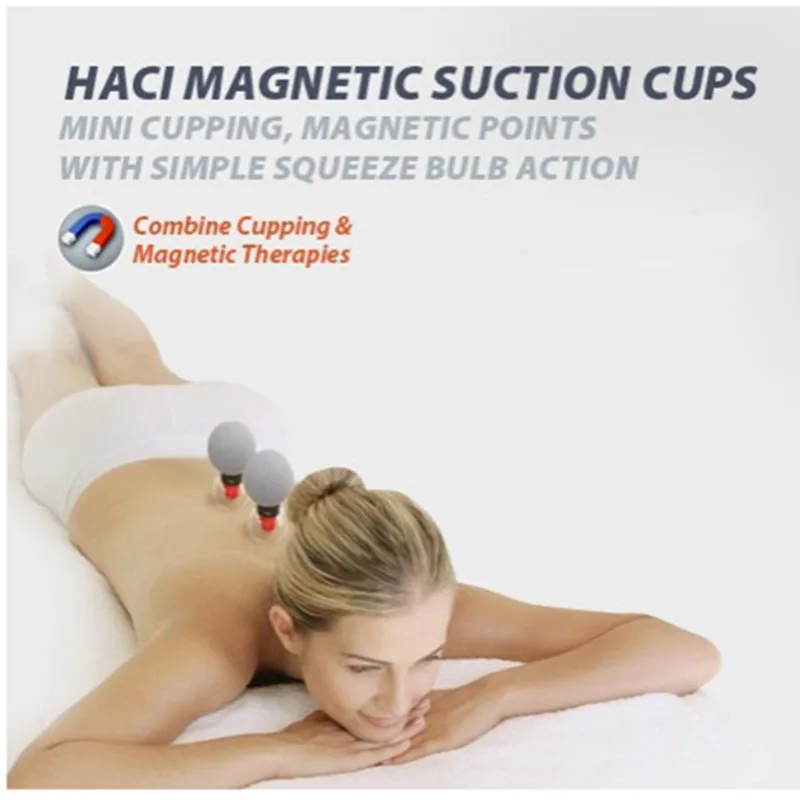 12pcs Suction Cups TCM Magnetic Pulse Acupressure Therapy Vacuum Cupping Set Relax Sore Back Body Massager Scraping Cans