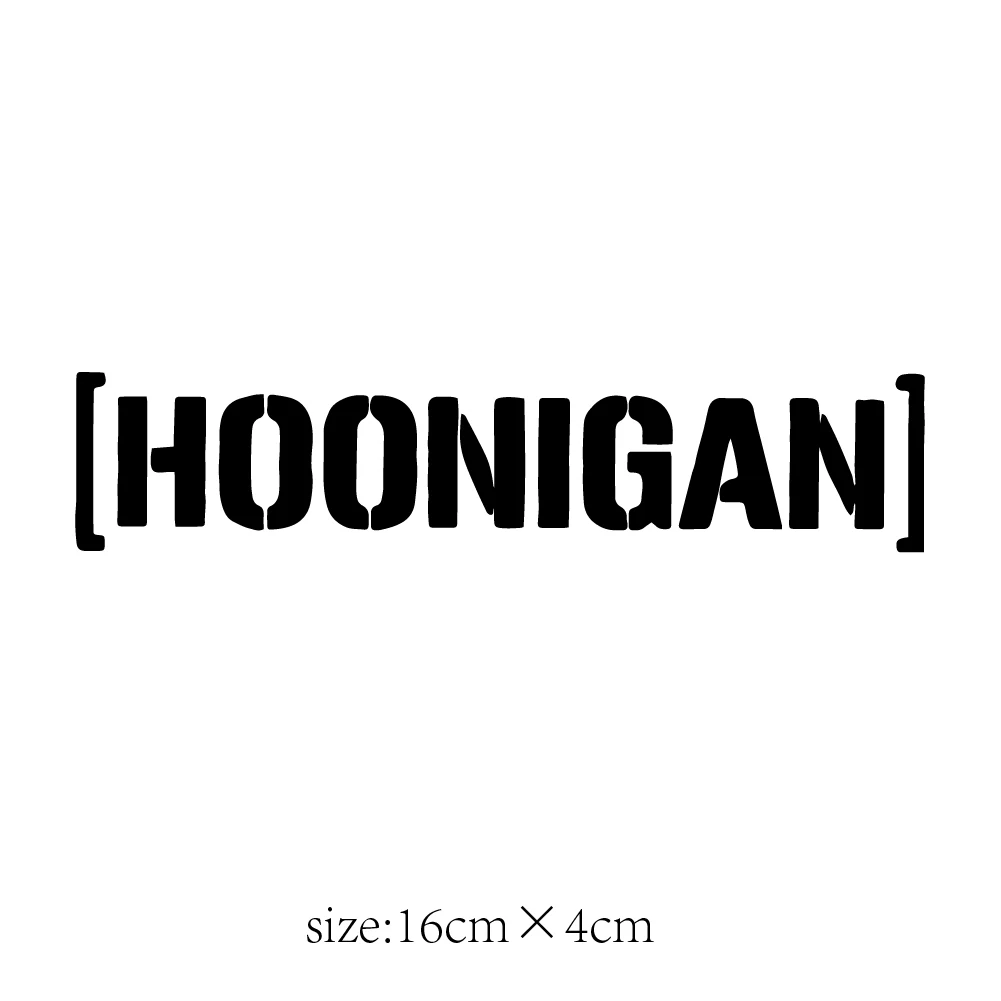 Personality Letters Car Stickers Vinyl Water proof Reflective HOONIGAN External Accessories Decorate