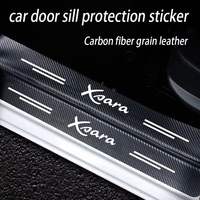 Car Door Sill Stickers Accessories Trunk Bumper Guard Decals Anti Scratch Sticker Tape For Citroen Xsara Auto Accessories