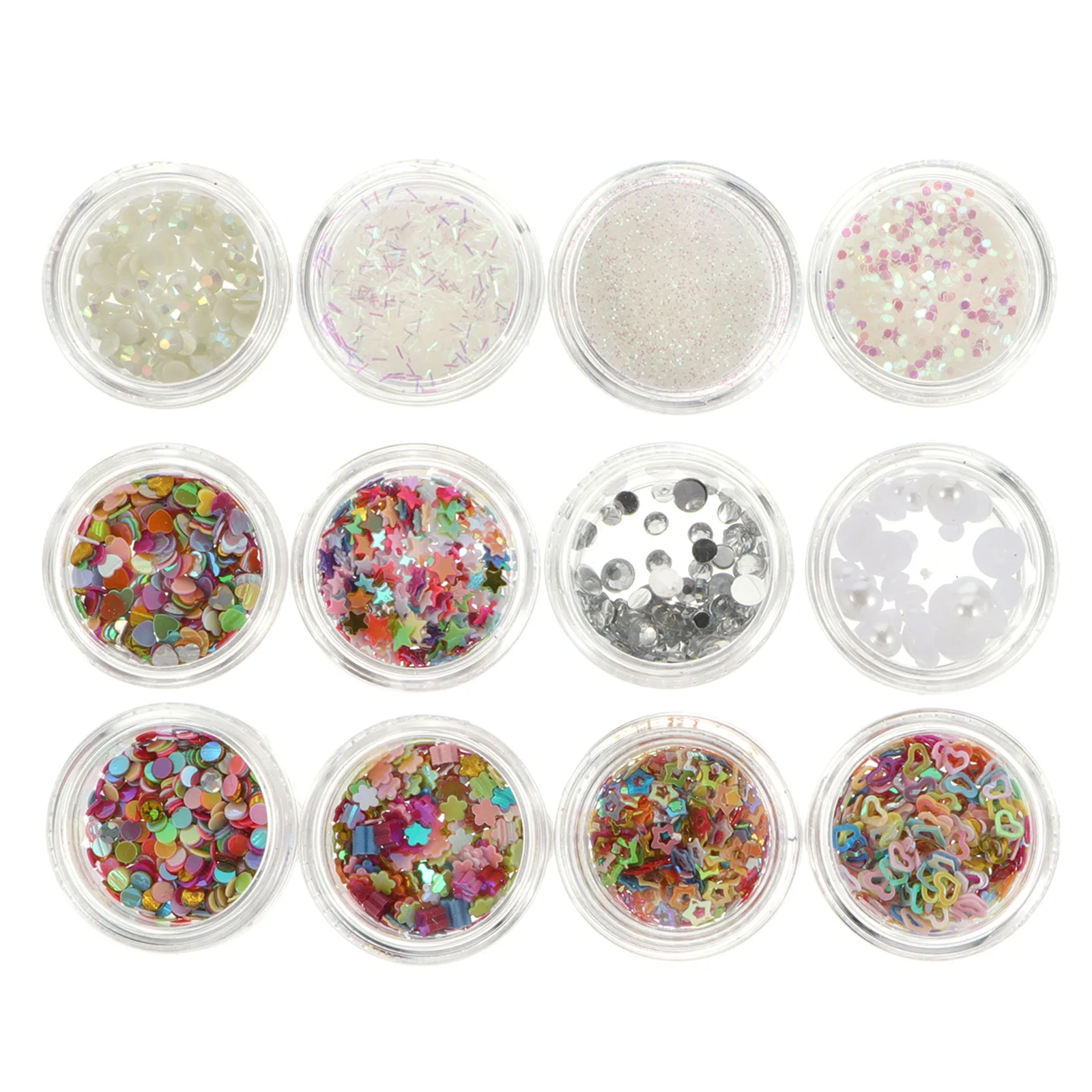 1 Set Eye Makeup Sequins Shining Metallic Iridescent Glitter For Face Nail Art Body Decoration Festival Party Night Out