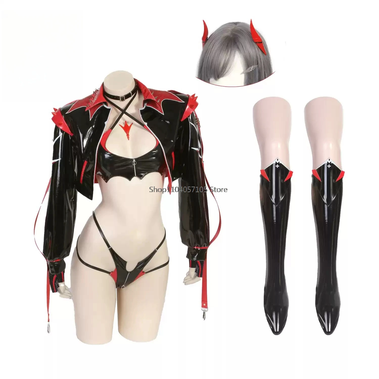 

In Stock Azur Lane Ulrich von Hutten Cosplay Costume Racing suit sexy lingerie for fine women beach hot girl underwear 2024