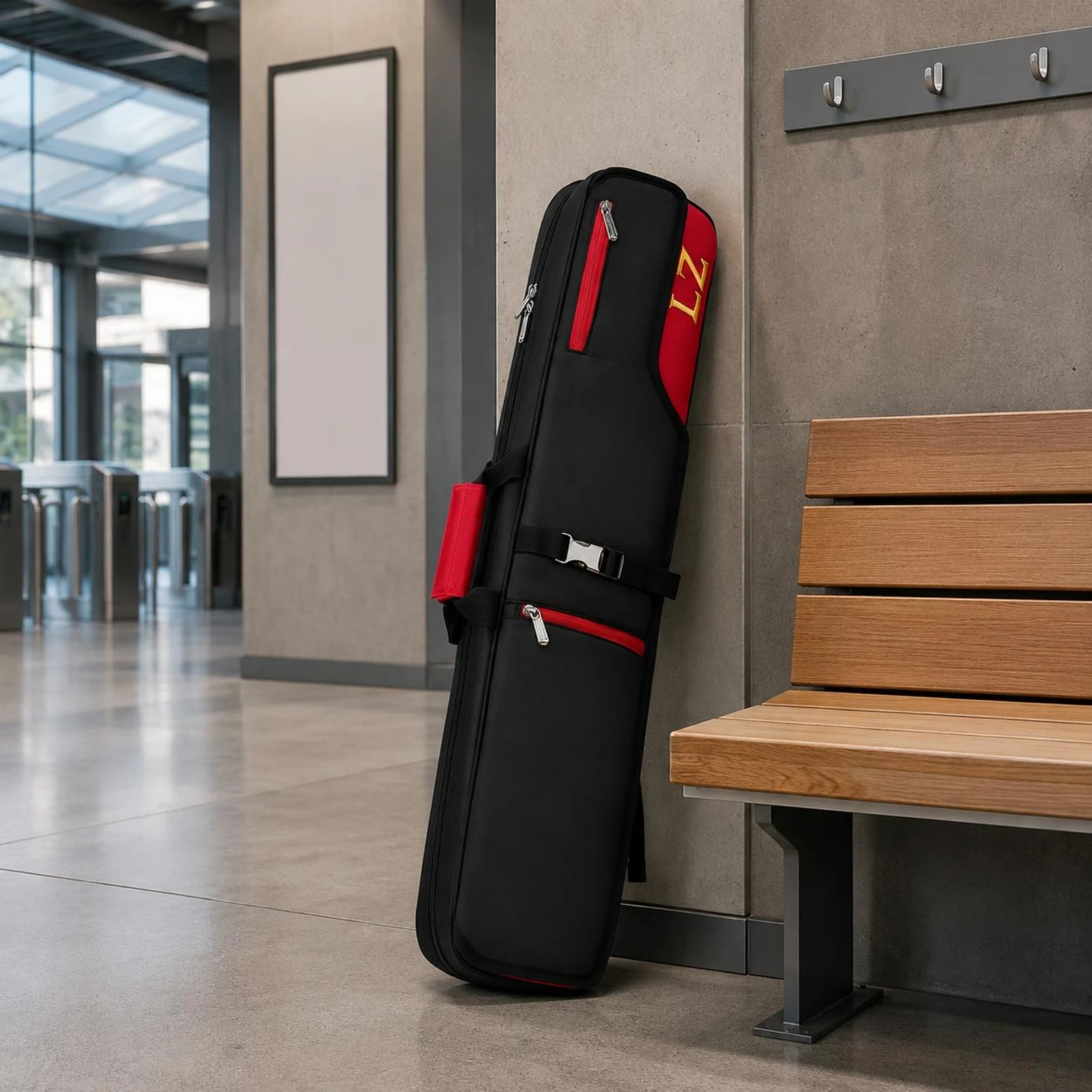 8-Slot Cue Case Shoulder Strap Snooker Cue Case Sports Gear Heavy-Duty Shock Absorption for Game Room