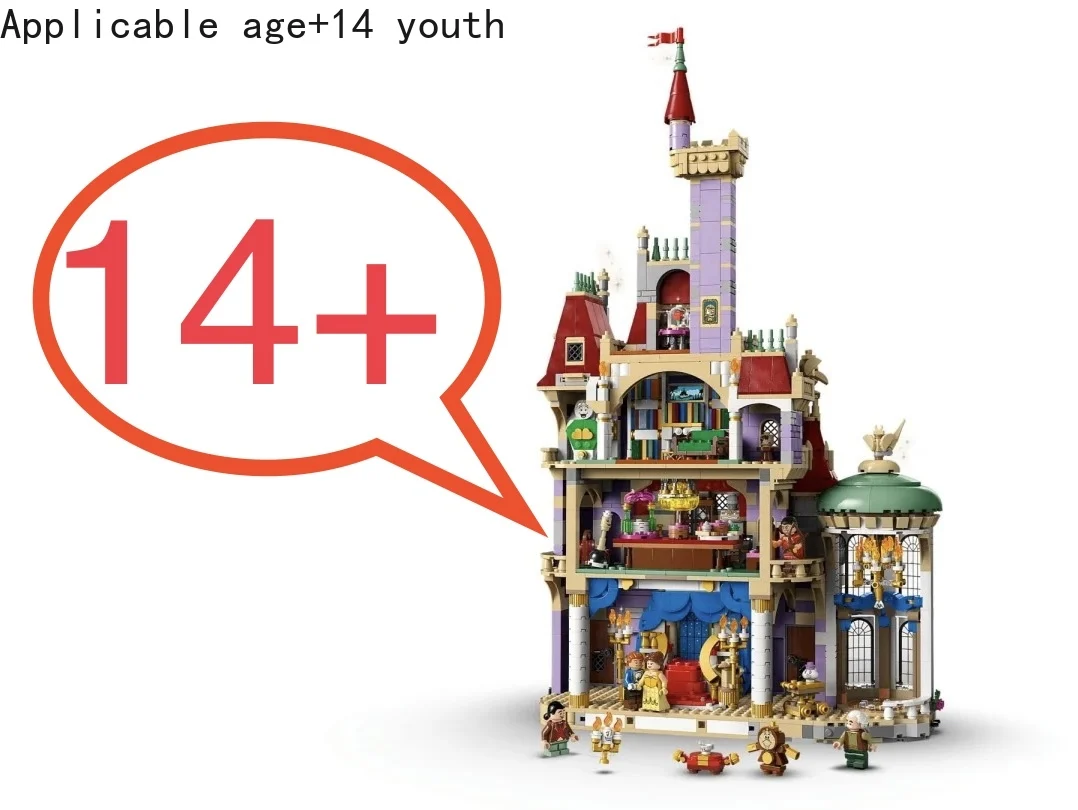 new2916 Stücke Prinzessin Schloss Romantisches Spielzeug 43263 Modulares Modell für Mädchen