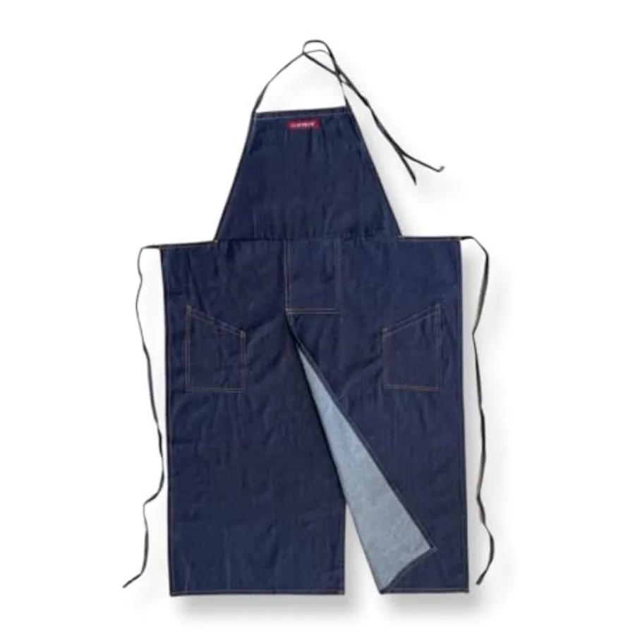 

the original split overlapped apron for potters, chefs, gardeners, artists, men and women