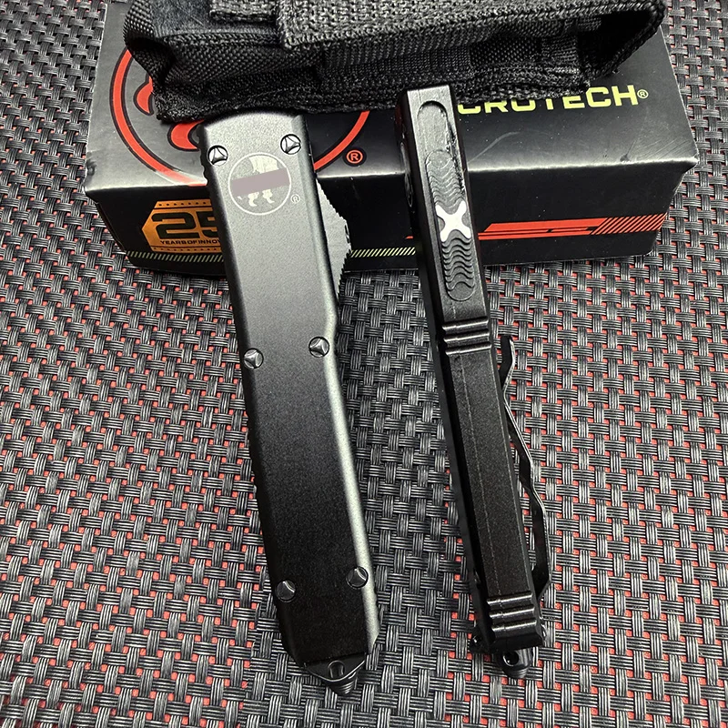 

UTX-85 ULTRATECH MICRO ULTRA TECH Gear D2 Сталь с ЧПУ Ручка из алюминиевого сплава Кемпинг Охота Тактическая защита EDC Инструменты