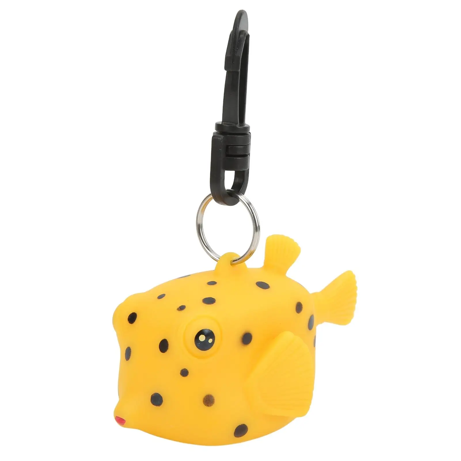 غطاء مقاوم للغبار على شكل سمكة كرتونية، حامل منظم للمرحلة الثانية، مشبك سمكة مرقطة صفراء