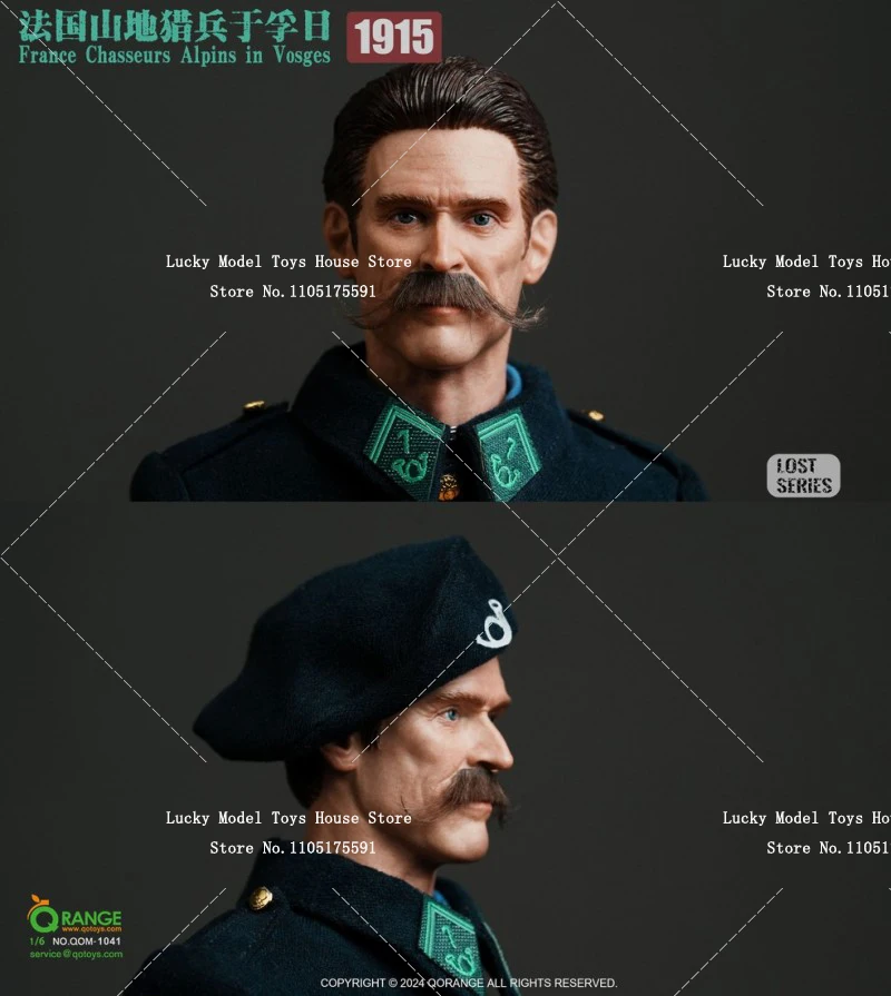 QORANGE QOTOYS سلسلة مفقودة 1/6 فرنسا تشاسير جبال الألب في Vosges 1915 العسكرية التاريخية QOM-1041 12 "الرجل العسكري عمل الشكل #4