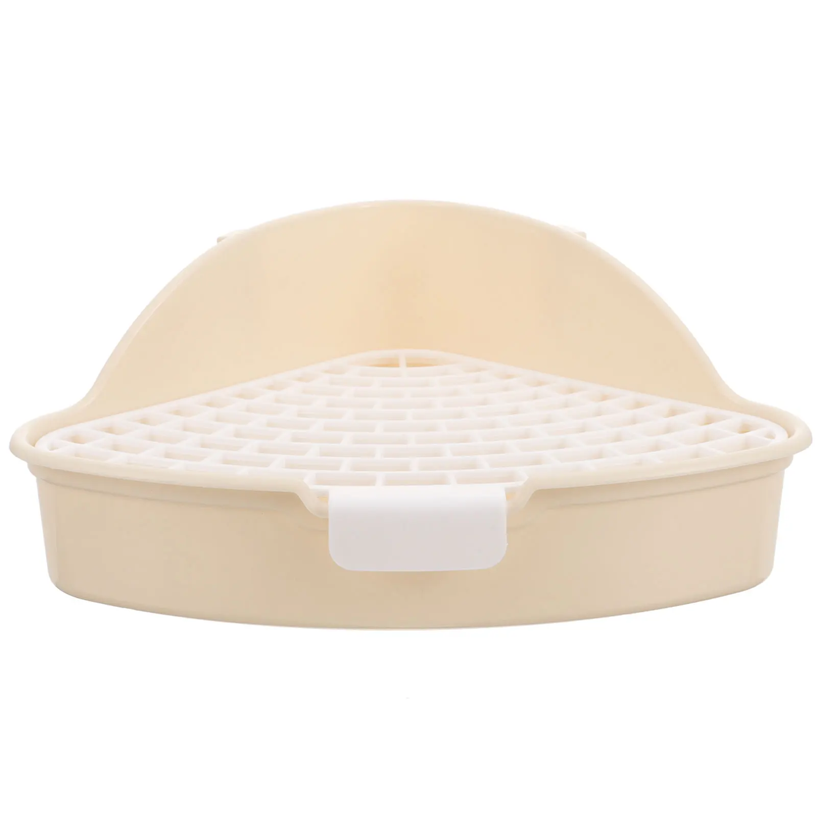 

Triangle Corner Design Space Saving Splash Proof Easy Clean Detachable Small Cat Hamster Guinea Pig Indoor