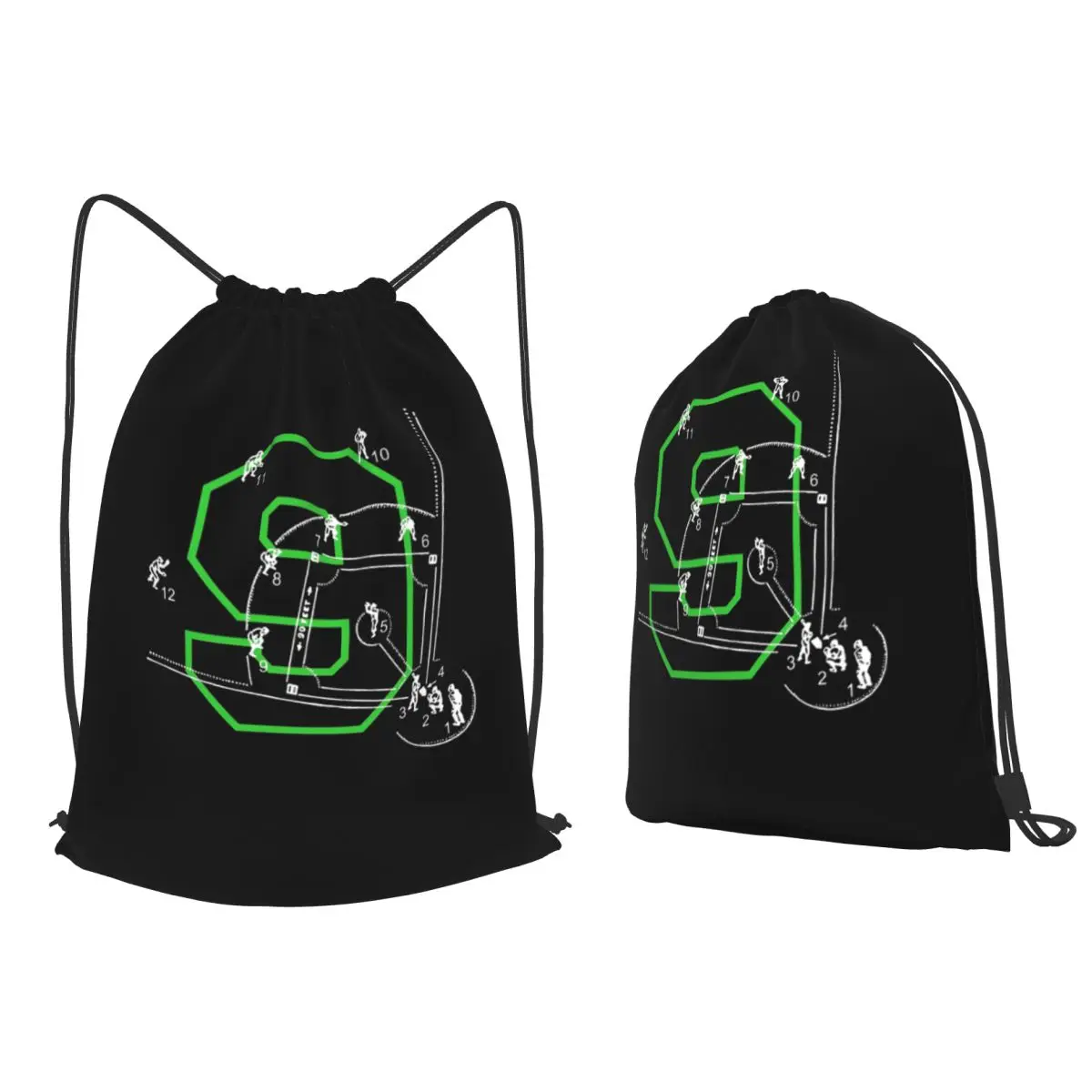 

Kids 9th Birthday Baseball Player Backpacks Fashion Drawstring Bags Sundries Bag Book Bags for Man Woman Students