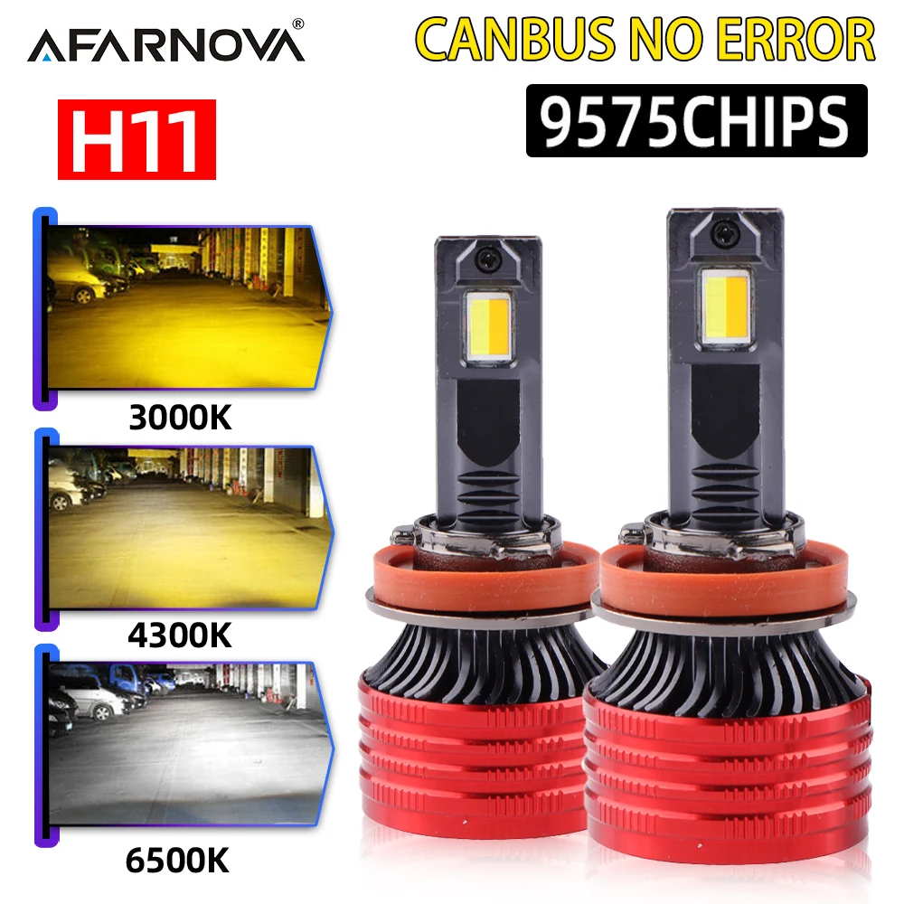 

LED Headlight H4 LED Bulbs Fog Light Halogen Replacement Auto H7 6500K 4300K 3000K 3 Colors Front Lights H3 9005 HB3 9006 2000W