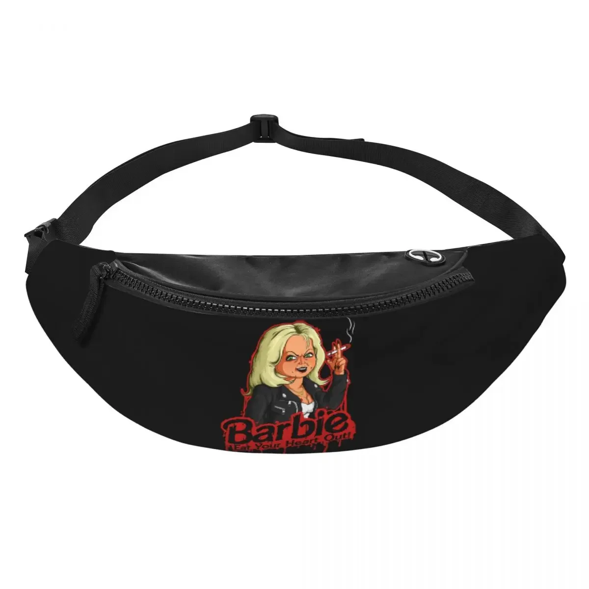 Chucky Halloween Fanny Pack Men Women Custom Killer Doll Crossbody Waist Bag for Travel Hiking Phone Money Pouch