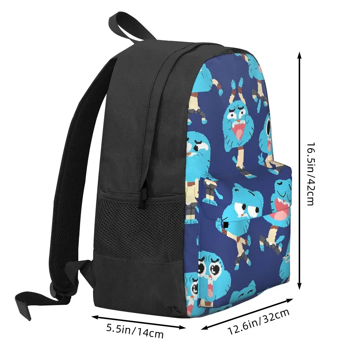 The Amazing World Of Gumball Backpack Student BookBag Children School Bag Computer Shoulder Bags for Men Women