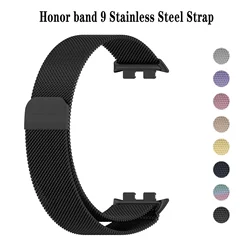 Cinturino ad anello milanese per Honor band 9 Bracciale magnetico in acciaio inossidabile Bracciale in metallo per cinturini di ricambio Huawei Honor band9