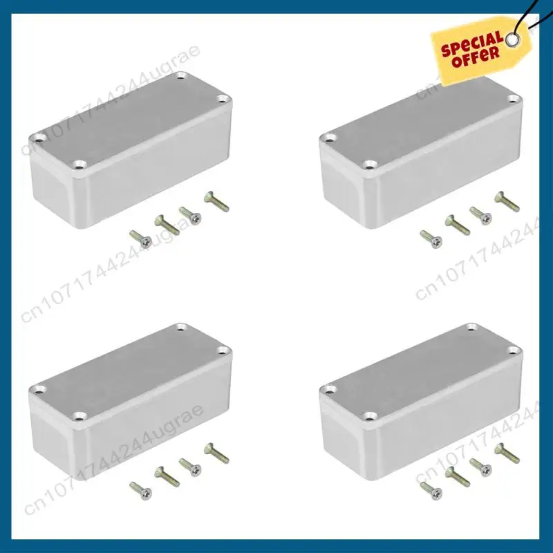 

-A15I 4X Diecast Aluminium Electronics Project Box Case Enclosure Instrument 1590A Style Guitar Effects Aluminium Stomp Box