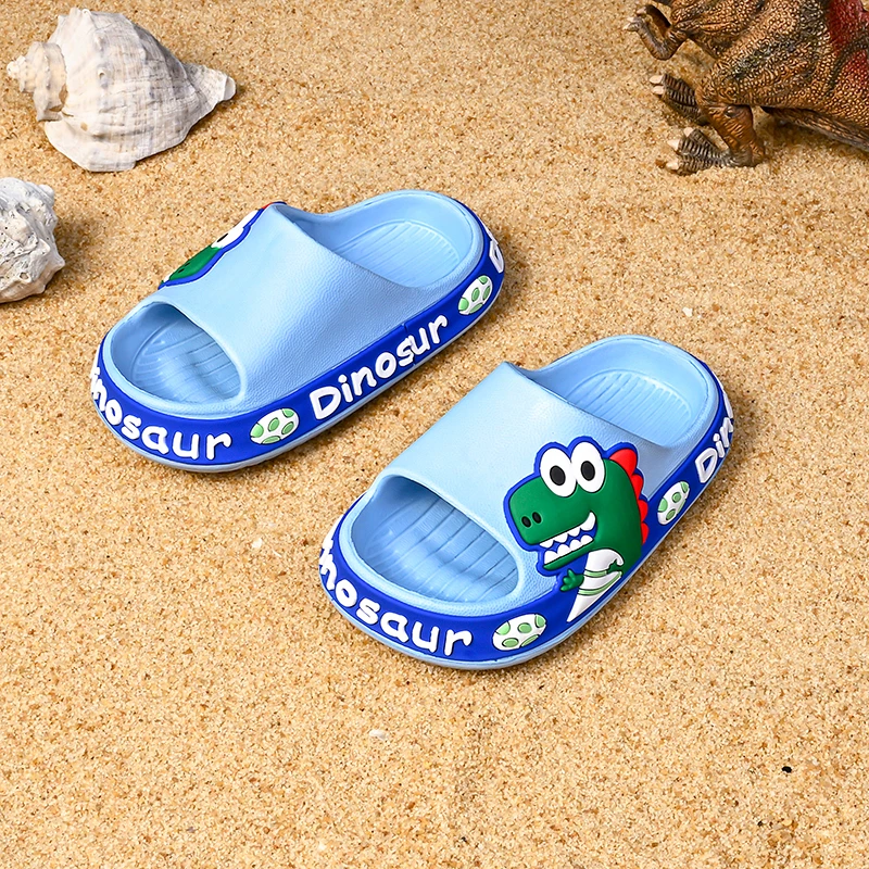 New Summer Children's Slippers Boys Home Bath Non-slip Girls Cartoon Slippers Comfortable Eva Soft Sole Indoor Outdoor Sandals