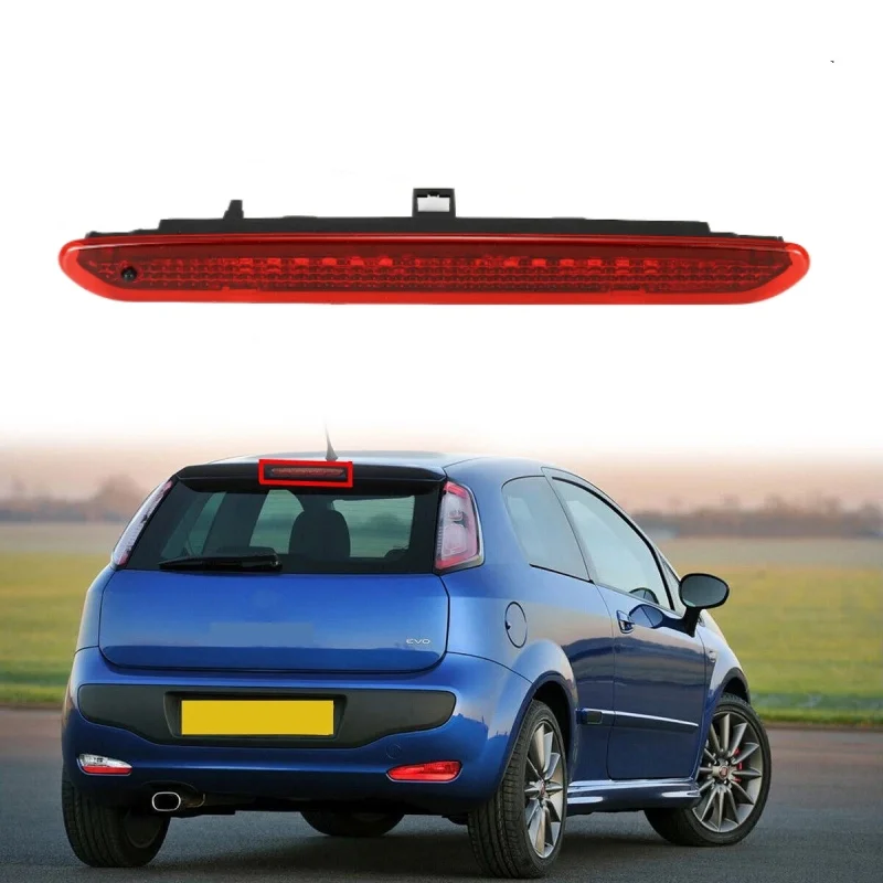 Third Brake Light 51722247 51974522 Car Accessories 3rd Brake Light Compatible for Fiat Punto Grande Abarth 2012-2019