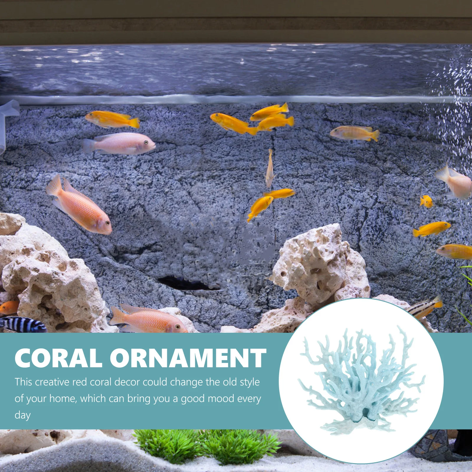 

Creative Red Coral Decor Stylish Aquarium Supply Festival Gift Home Decor Coral Figurine Aquarium Accessory Fish Tank Supplies