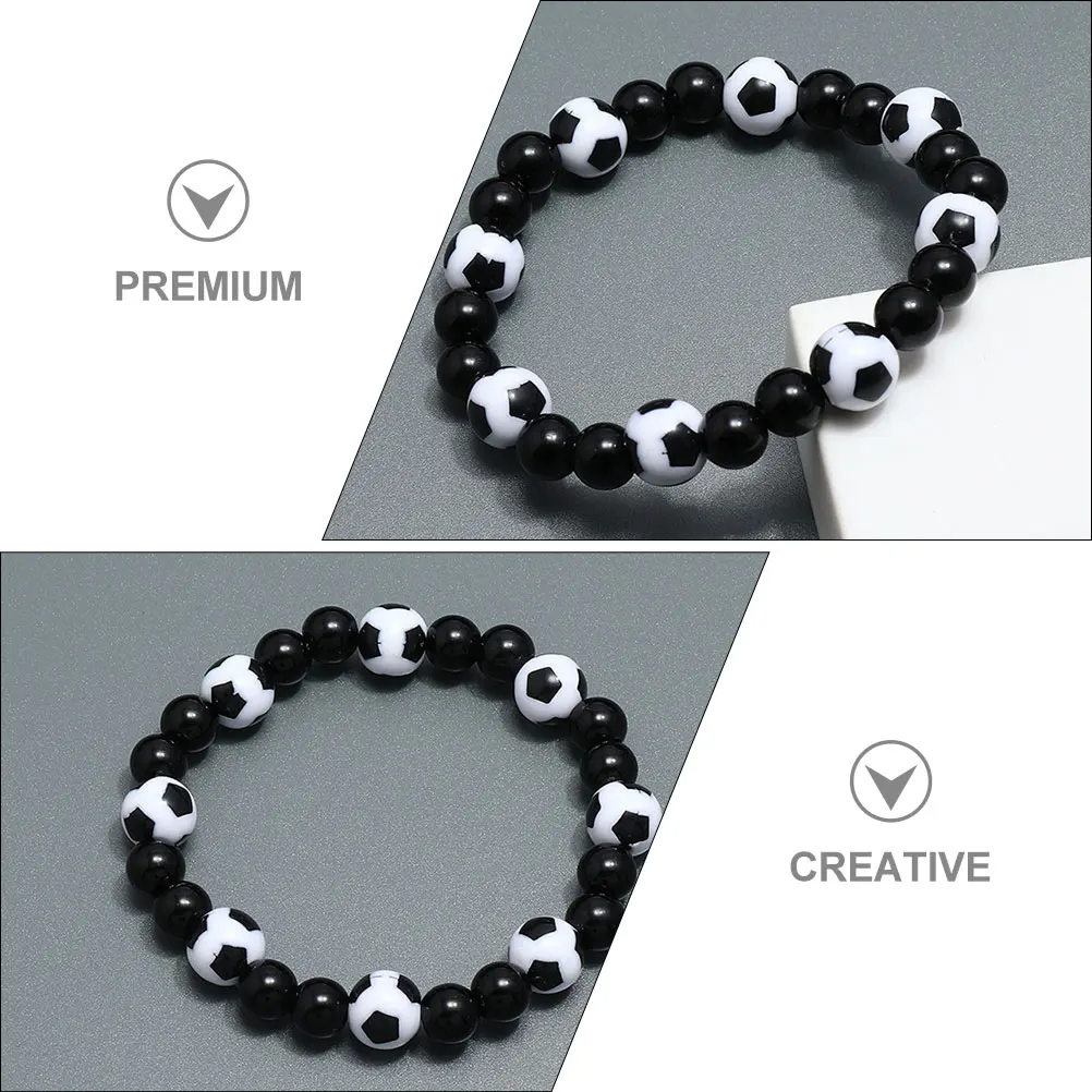 

3 Pcs Football Bracelet Soccer Themed Wear resistant Adjustable Wristb Portable Delicate Bracelets for Boys Sports
