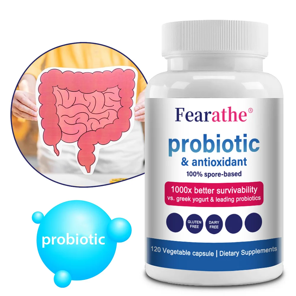 

Пробиотики и антиоксиданты — фирменная смесь пробиотиков, пробиотики на основе спор, поддержка иммунитета и пищеварительной здоровья