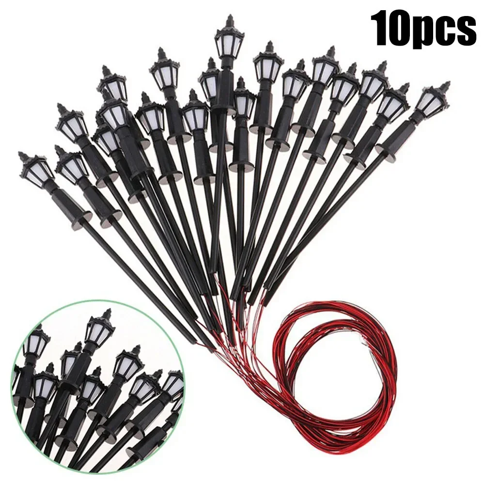 10pcs LED DIY Street Lamp LED Model H0 TT 00 3V Garden Decoration Light Lighting Plastic Sand Table Supporting Landscape